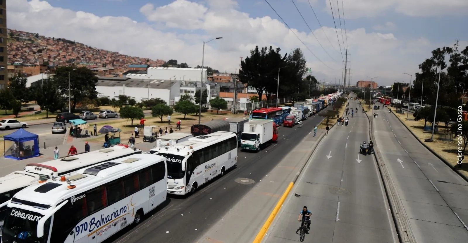 Desvíos en la autopista sur de Soacha por cierre de carril: Barrios afectados