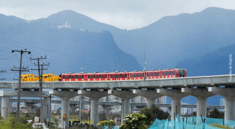 FOTOS: Metro de Bogotá, por primera vez rueda en el viaducto ¡Ya está en pruebas!
