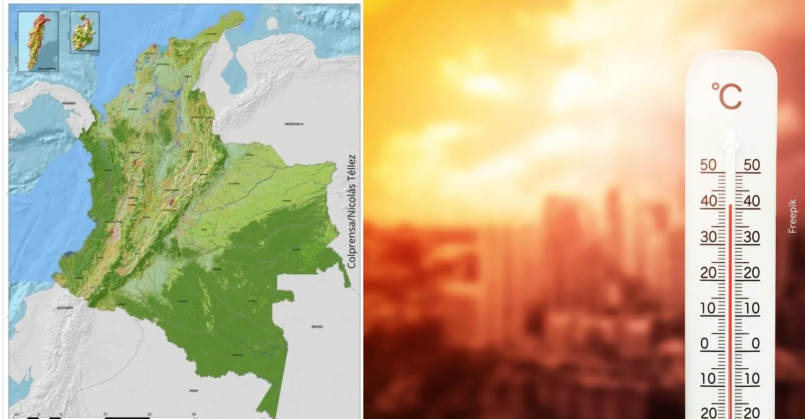 Estos son los departamentos con mayor riesgo de experimentar un golpe de calor en Colombia, según el IDEAM