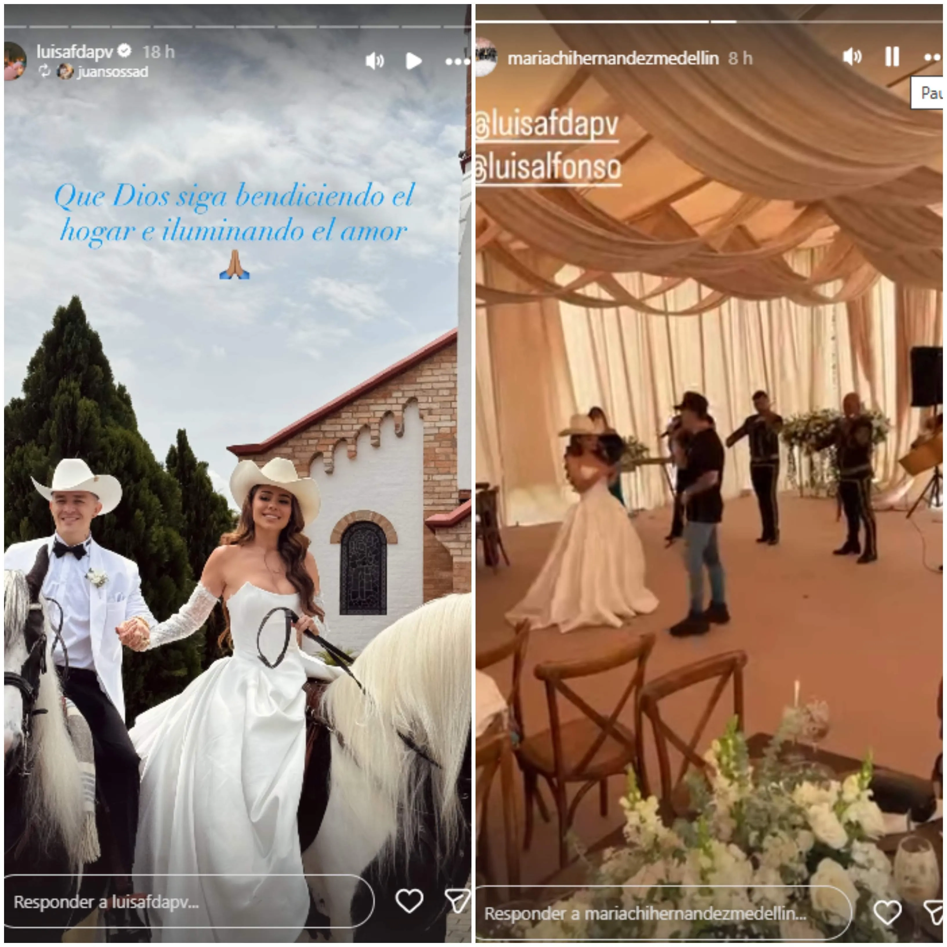 Imágenes del tercer matrimonio de Luis Alfonso, cantante de música popular