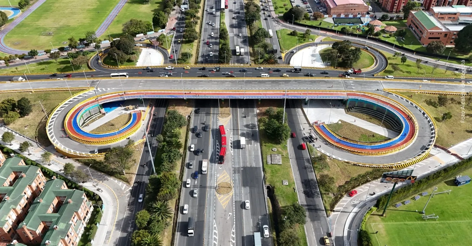 Así quedó el nuevo puente de la calle 153 con Autopista Norte en Bogotá