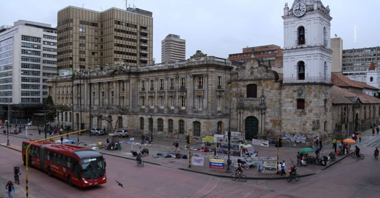 Estación temporal Avenida Jiménez: todas las rutas de TransMilenio que estarán habilitadas.