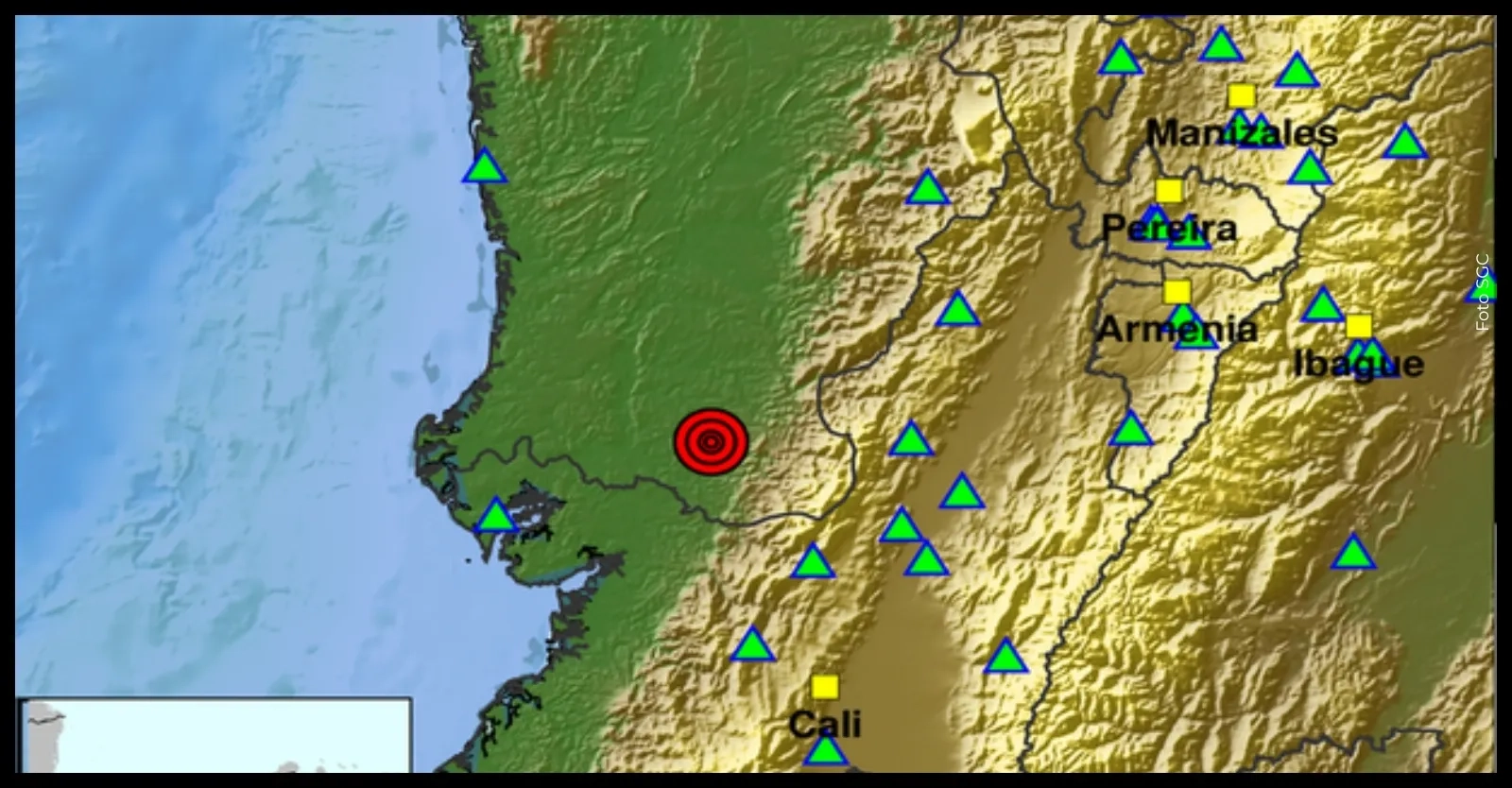 Temblor hoy en Colombia, 14 de mayo 2026: sismo se sintió fuerte en Armenia y en el Valle del Cauca