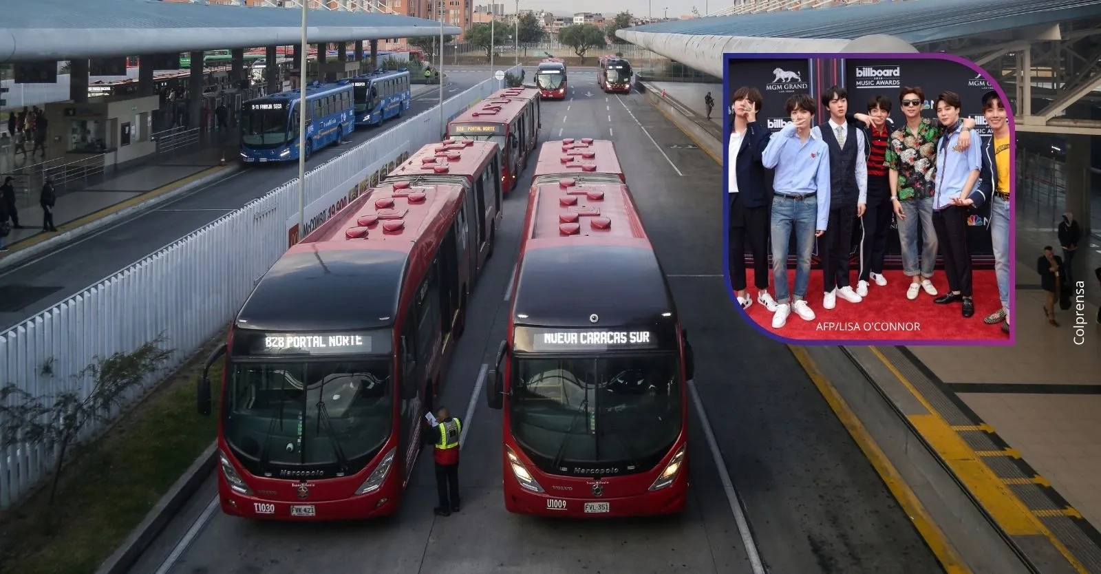 Estas son las rutas especiales de TransMilenio para salir de los conciertos de BTS en El Campín